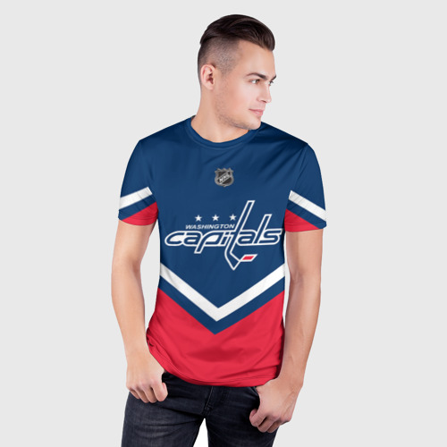 Мужская футболка 3D Slim Washington Capitals, цвет 3D печать - фото 3