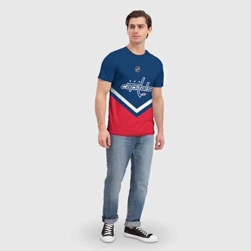 Мужская футболка 3D Washington Capitals, цвет 3D печать - фото 5