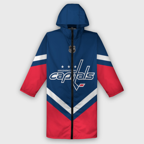 Мужской дождевик 3D Washington Capitals, цвет белый