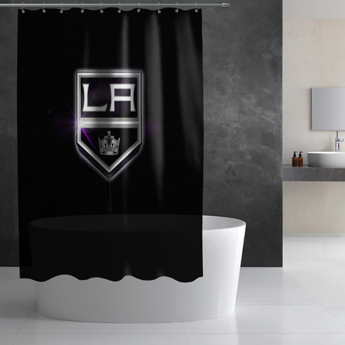 Штора 3D для ванной Los Angeles Kings - фото 2