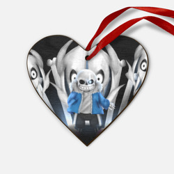 Деревянная игрушка Сердце Sans