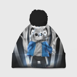 Шапка 3D c помпоном Sans