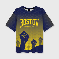 Женская футболка oversize 3D Rostov Football club