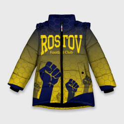 Зимняя куртка для девочек 3D Rostov Football club