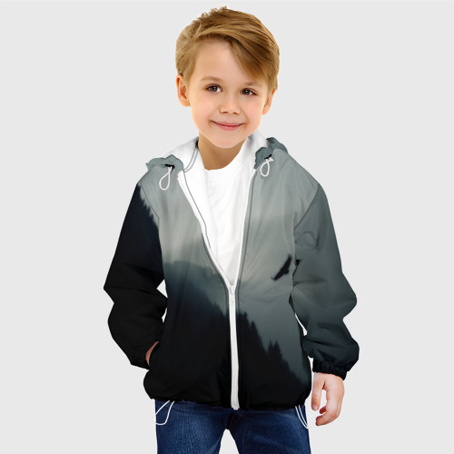 Детская куртка 3D Орёл, цвет белый - фото 3