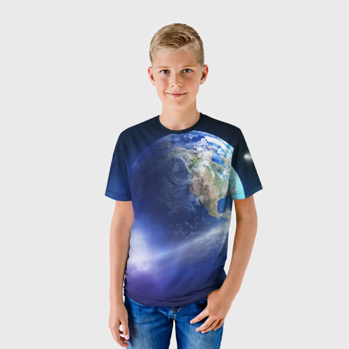 Детская футболка 3D Космос, цвет 3D печать - фото 3
