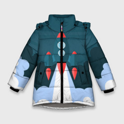 Зимняя куртка для девочек 3D Ракета