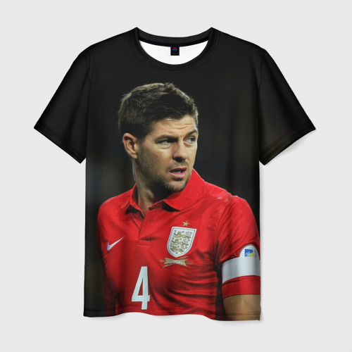 Мужская футболка 3D Steven Gerrard Фото 01 Мужская футболка 3D Steven Gerrard Фото 01