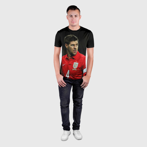 Мужская футболка 3D Slim Steven Gerrard, цвет 3D печать - фото 4