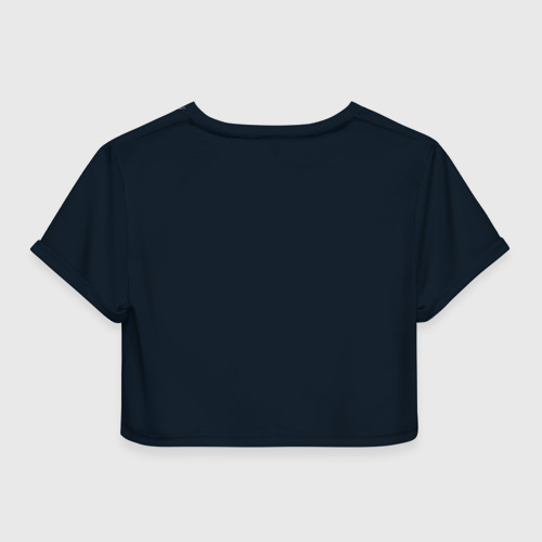 Женская футболка Crop-top 3D Подводная охота, цвет 3D печать - фото 2