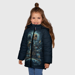 Зимняя куртка для девочек 3D Подводная охота - фото 2