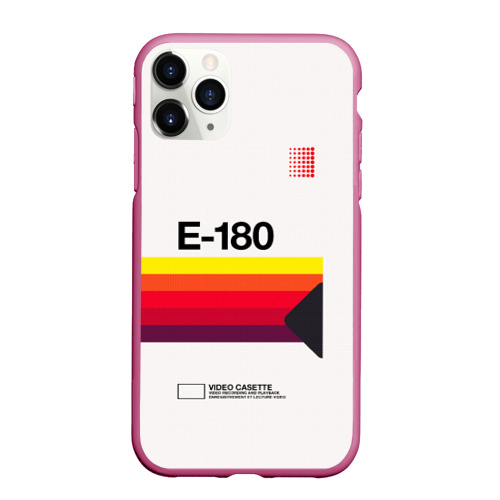 Чехол для iPhone 11 Pro Max матовый VHS E-180, цвет малиновый