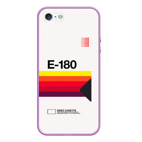 Чехол для iPhone 5/5S матовый VHS E-180, цвет сиреневый
