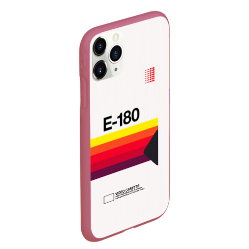 Чехол для iPhone 11 Pro Max матовый VHS E-180, цвет малиновый - фото 3
