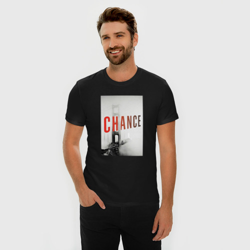 Мужская футболка хлопок Slim Доктор Шанс 1, цвет черный - фото 3