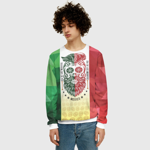 Мужской свитшот 3D Мексика, цвет белый - фото 3