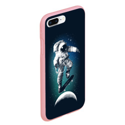 Чехол для iPhone 7Plus/8 Plus матовый Космический скейтбординг - фото 2