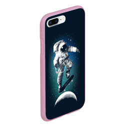 Чехол для iPhone 7Plus/8 Plus матовый Космический скейтбординг - фото 2