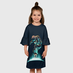Детское платье 3D Планетарный скейтбординг - фото 2