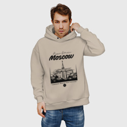 Мужское худи Oversize хлопок Москва - МГУ - фото 2