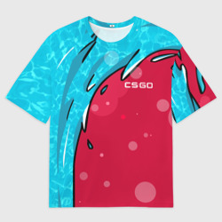 Женская футболка oversize 3D Water Elemental - Дух воды