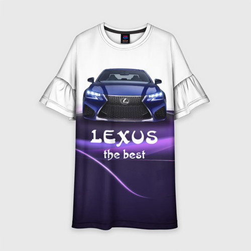 Детское платье 3D Lexus the best, цвет 3D печать