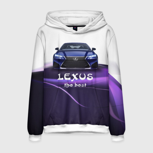 Мужская толстовка 3D Lexus the best, цвет белый