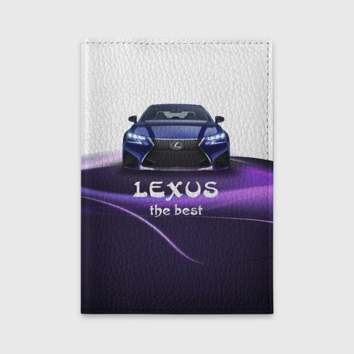 Обложка для автодокументов Lexus the best, цвет ярко-розовый