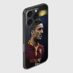 Чехол для iPhone 16 Pro силиконовый с защитой камеры Франческо Тотти - легенда - фото 2