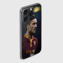 Чехол для iPhone 15 Pro силиконовый с защитой камеры Франческо Тотти - легенда - фото 2