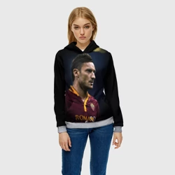 Женская толстовка 3D Франческо Тотти - легенда - фото 2