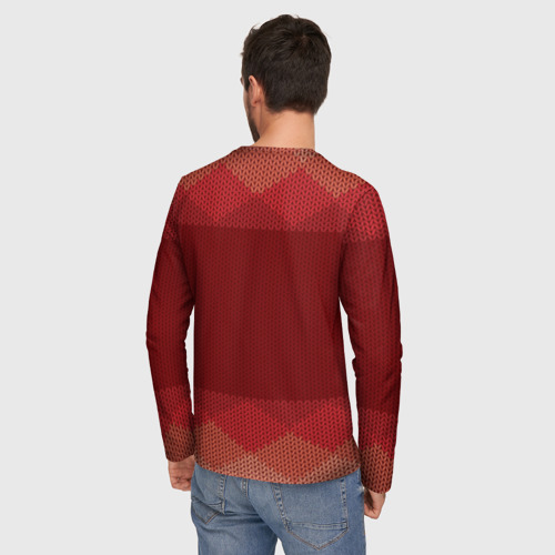 Мужской лонгслив 3D Простой свитер 3, цвет 3D печать - фото 4