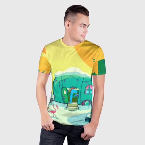 Мужская футболка 3D Slim Happy Tree Friends, цвет 3D печать - фото 3