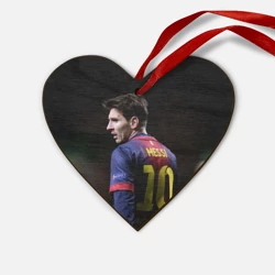 Деревянная игрушка Сердце Месси