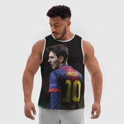 Мужская спортивная майка 3D Месси - фото 2