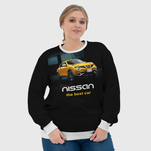 Женский свитшот 3D Nissan the best car, цвет 3D печать - фото 6