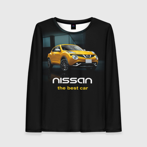 Женский лонгслив 3D Nissan the best car, цвет 3D печать