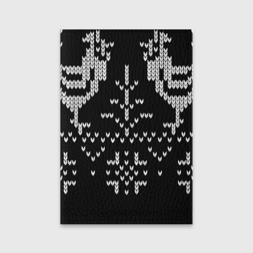Обложка для паспорта матовая кожа Петух 2017, цвет черный