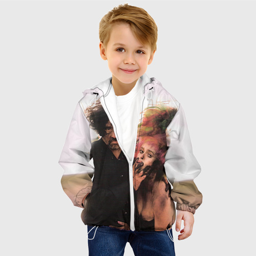 Детская куртка 3D Тим Бёртон, цвет белый - фото 3