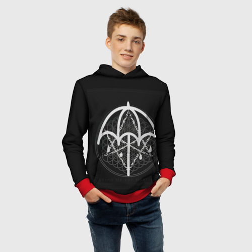 Детская толстовка 3D Bring Me The Horizon, цвет красный - фото 6