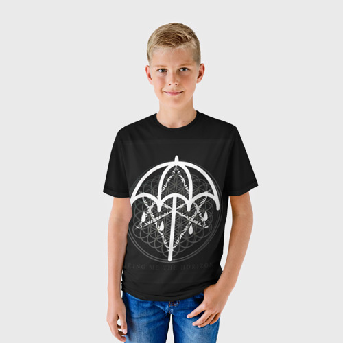 Детская футболка 3D с принтом Bring Me The Horizon, фото на моделе #1
