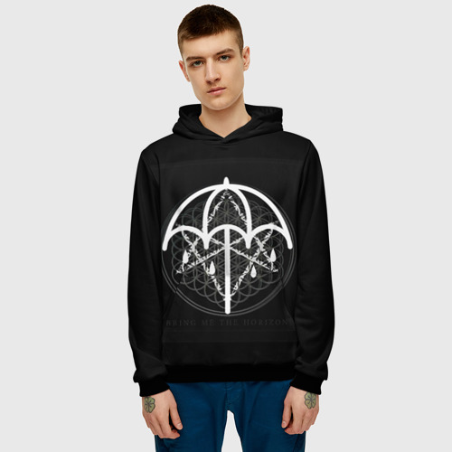 Мужская толстовка 3D Bring Me The Horizon, цвет черный - фото 3