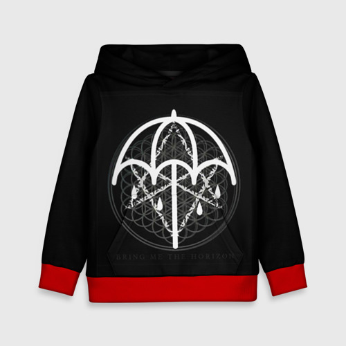 Детская толстовка 3D Bring Me The Horizon, цвет красный