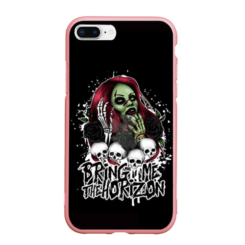 Чехол для iPhone 7Plus/8 Plus матовый Bring Me The Horizon, цвет баблгам