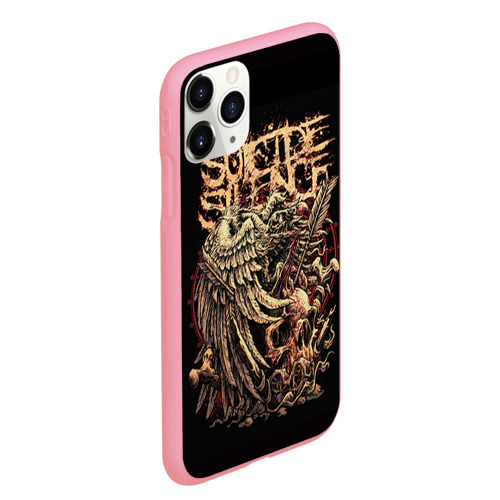 Чехол для iPhone 11 Pro Max матовый Suicide Silence, цвет баблгам - фото 3