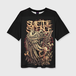 Женская футболка oversize 3D Suicide Silence