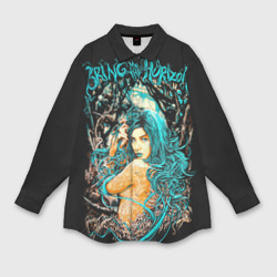 Женская рубашка oversize 3D Bring Me The Horizon