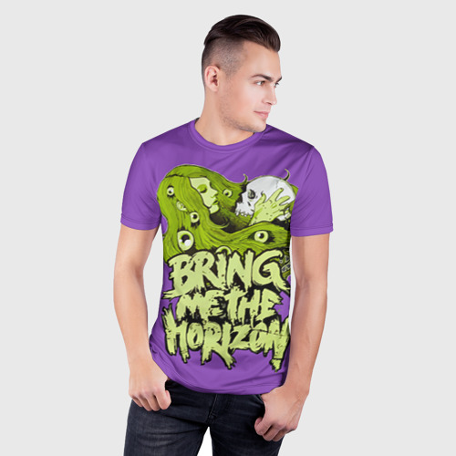 Мужская футболка 3D Slim Bring Me The Horizon, цвет 3D печать - фото 3