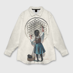 Женская рубашка oversize 3D Bring Me The Horizon