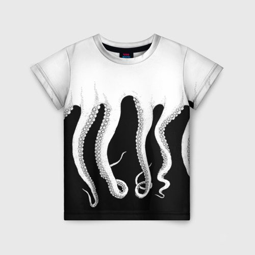 Детская футболка с принтом Octopus, вид спереди №1